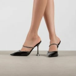 RAID Odalys Perspex Mule In Black -Raid London Sales Store Odalys Black 2