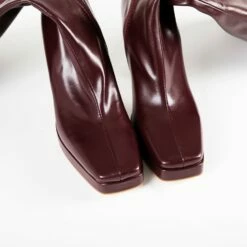 RAID Ozelia Long Boot In Burgundy -Raid London Sales Store Ozelia Burgundy 4