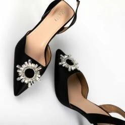 RAID Punam Heeled Slingback In Black -Raid London Sales Store Punam Black 4