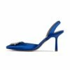 RAID Punam Heeled Slingback In Blue Satin -Raid London Sales Store Punam Blue 5 52b0f5f5 3caa 492e 949f 3e3d6d74f7ce
