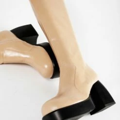 RAID Raewyn Long Boot In Nude -Raid London Sales Store Raewyn Nude 5