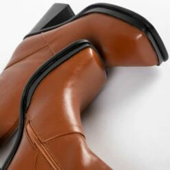 RAID Raffety Block Heeled Ankle Boot In Tan -Raid London Sales Store Raffety Tan 5