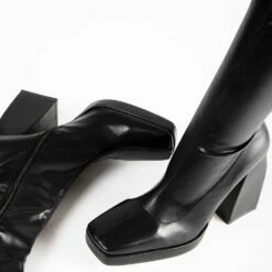 RAID Rainbow Block Heeled Long Boot In Black -Raid London Sales Store Rainbow Black 5