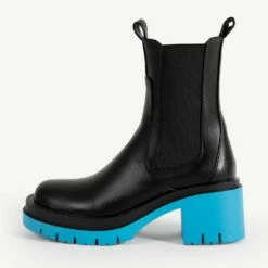 RAID Region Ankle Boot In Blue -Raid London Sales Store Region Black Blue 4