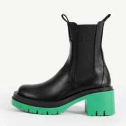 RAID Region Ankle Boot In Green -Raid London Sales Store Region Black Green 4