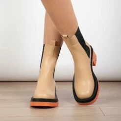 RAID Region Ankle Boot In Camel -Raid London Sales Store Region Camel Orange 2