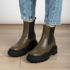 RAID Reyan Ankle Boot In Khaki