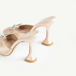 BEBO Rizzle Heeled Mule In Champagne -Raid London Sales Store Rizzle Champagne 5