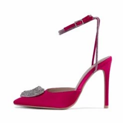 RAID Roana Stiletto Pump In Pink Satin -Raid London Sales Store Roana Pink 5 91664865 581f 4669 83d5 8ed4dee39ec2