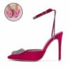 RAID Roana Stiletto Pump In Pink Satin