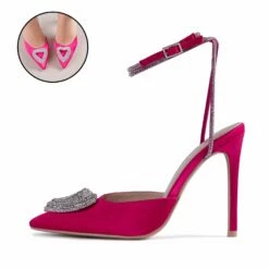 RAID Roana Stiletto Pump In Pink Satin
