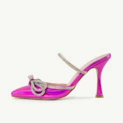 BEBO Ruhani Heeled Mule In Pink -Raid London Sales Store Ruhani Pink 4