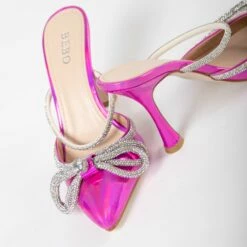 BEBO Ruhani Heeled Mule In Pink -Raid London Sales Store Ruhani Pink 5