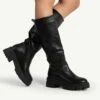RAID Ryder Wide Fit Chunky Long Boot In Black