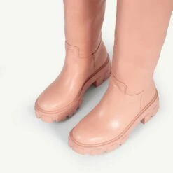 RAID Ryder Chunky Long Boot In Pink -Raid London Sales Store Ryder Pink 5
