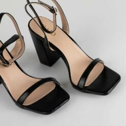 RAID Sabina Block Heeled Sandal In Black -Raid London Sales Store Sabina Black 4