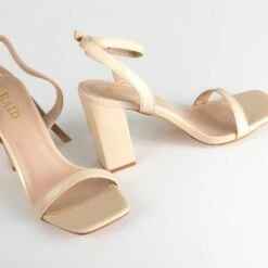 RAID Sabina Block Heeled Sandal In Nude -Raid London Sales Store Sabina Nude 4