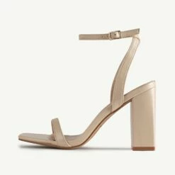 RAID Sabina Block Heeled Sandal In Nude -Raid London Sales Store Sabina Nude 5