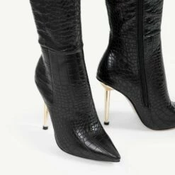 RAID Saint Long Stiletto Heeled Boot In Black -Raid London Sales Store Saint Black 5 2985547d 9c9b 4af0 a3ba cd0311c3eb3c