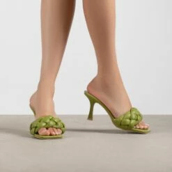 RAID Sandra Padded Mule In Apple Green -Raid London Sales Store Sandra Apple Green 1 39a56eb5 9629 451f 8bbf b7e8b882bac0