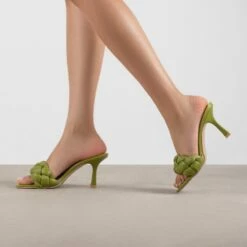 RAID Sandra Padded Mule In Apple Green -Raid London Sales Store Sandra Apple Green 3 8a54e9dd ab9d 4830 8808 790687a3091e