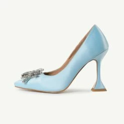 BEBO Savvy Court Heel In Light Blue -Raid London Sales Store Savvy Blue 4