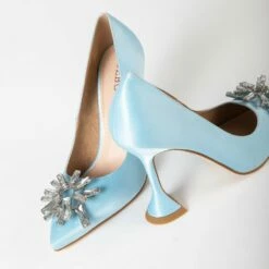 BEBO Savvy Court Heel In Light Blue -Raid London Sales Store Savvy Blue 5