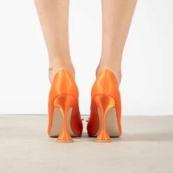 BEBO Savvy Court Heel In Orange -Raid London Sales Store Savvy Orange 3