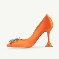 BEBO Savvy Court Heel In Orange -Raid London Sales Store Savvy Orange 4
