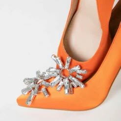 BEBO Savvy Court Heel In Orange -Raid London Sales Store Savvy Orange 5