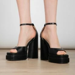RAID Sheryl Platform Heel In Black -Raid London Sales Store Sherly Black 2