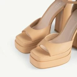 RAID Sheryl Platform Heel In Nude -Raid London Sales Store Sherly Nude 5