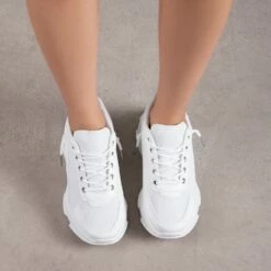 RAID Shyna Chunky Trainers In White -Raid London Sales Store Shyna White 3