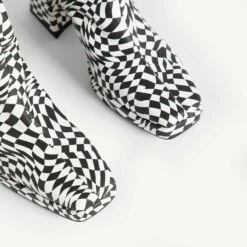 RAID Silonna Ankle Boot In Black Multi -Raid London Sales Store Silonna Black White 5