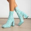 RAID Silonna Ankle Boot In Blue Multi