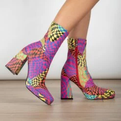 RAID Silonna Ankle Boot In Multi -Raid London Sales Store Silonna Multi 1