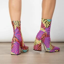 RAID Silonna Ankle Boot In Multi -Raid London Sales Store Silonna Multi 3