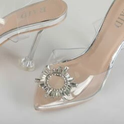 BEBO Sterling Barely There Heel In Silver -Raid London Sales Store Sterling Silver 4