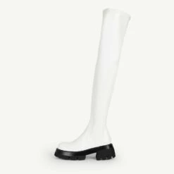 RAID Stevie Chunky Long Boot In White