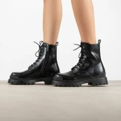 RAID Stifle Chunky Ankle Boot In Black