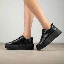RAID Susan Flatform Trainers In Black -Raid London Sales Store Susan Black 3