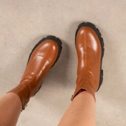 RAID Tackle Chunky Ankle Boot In Tan -Raid London Sales Store Tacke Tan 2