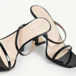 RAID Treesa Heeled Mule In Black -Raid London Sales Store Treesa Black 5