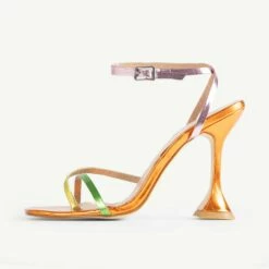 RAID Trevia Heeled Sandal In Orange -Raid London Sales Store Trevia Orange 4