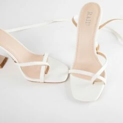 BEBO Trevia Sandal In White -Raid London Sales Store Trevia White 4