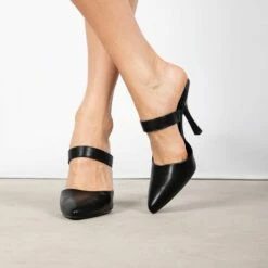 RAID Valentina Pointed Toe Mule In Black -Raid London Sales Store Valentina Black 3