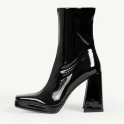 RAID Vista Block Heeled Ankle Boot In Black -Raid London Sales Store Vista Black 4