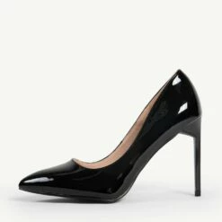 RAID Antix Wide Fit Court Heel In Black -Raid London Sales Store WF Antix Black 1