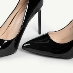 RAID Antix Wide Fit Court Heel In Black -Raid London Sales Store WF Antix Black 5