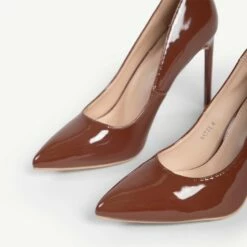 RAID Antix Wide Fit Court Heel In Brown -Raid London Sales Store WF Antix Brown 5